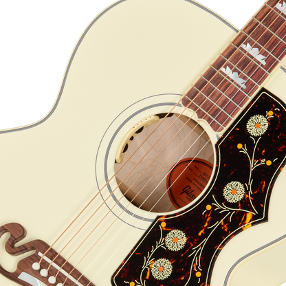 Gibson SJ-200 Standard Acoustic Electric Guitar - Classic White