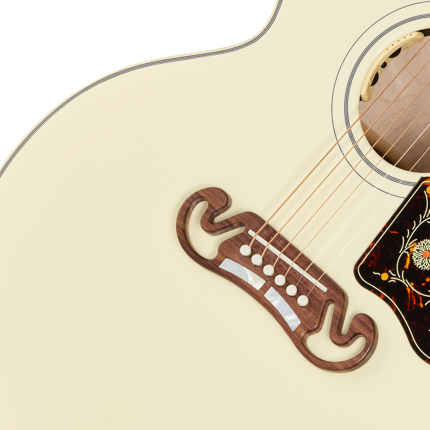 Gibson SJ-200 Standard Acoustic Electric Guitar - Classic White
