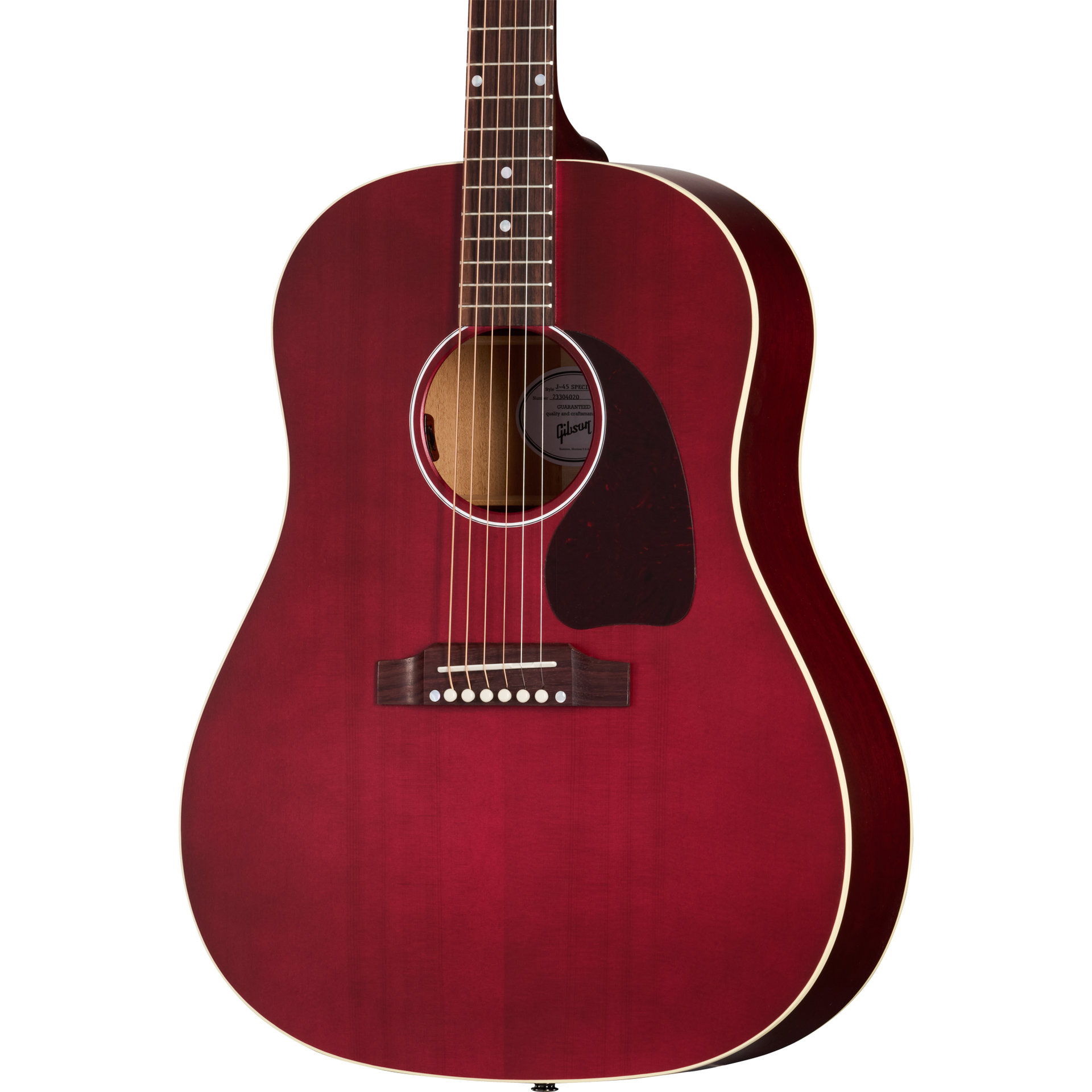 Gibson J-45 Special Acoustic Electric Guitar - Satin Wine Red