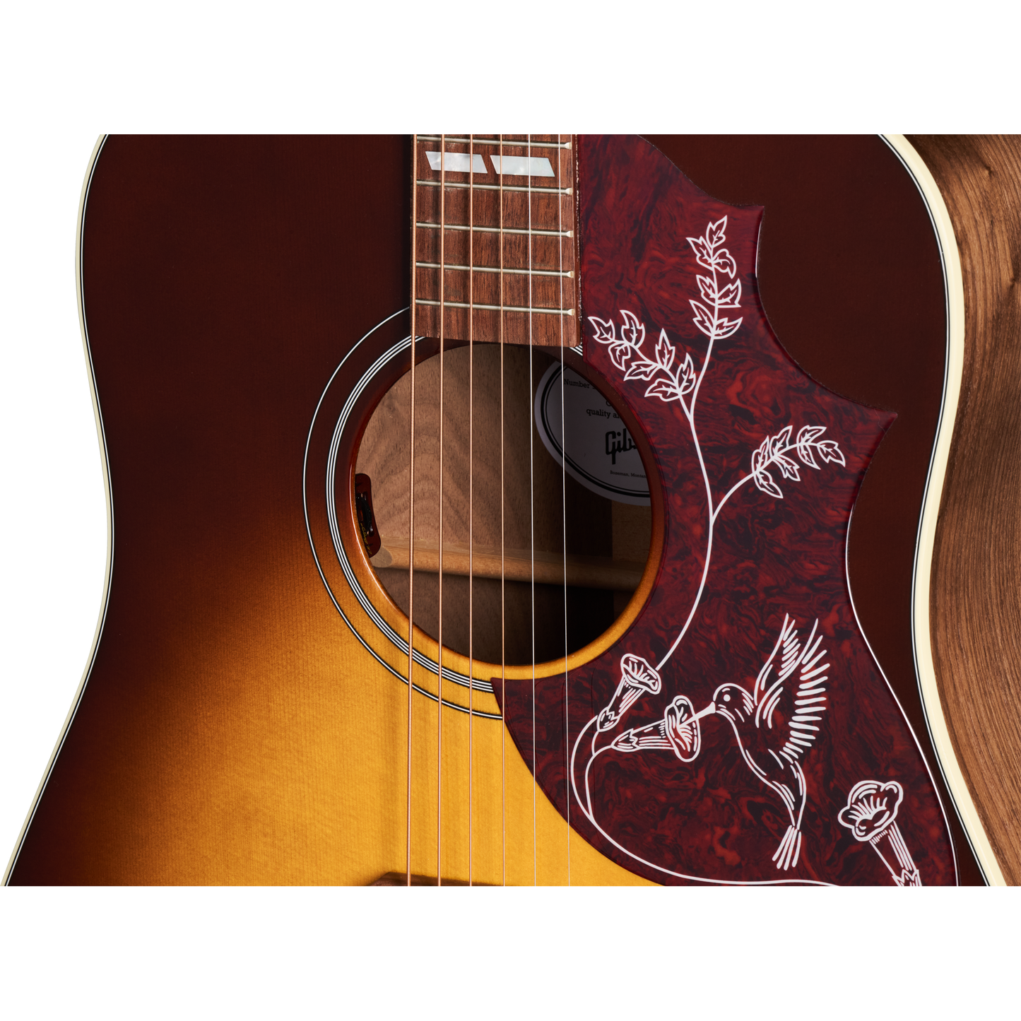 Gibson Hummingbird Studio Acoustic Electric Guitar - Walnut Burst Gloss
