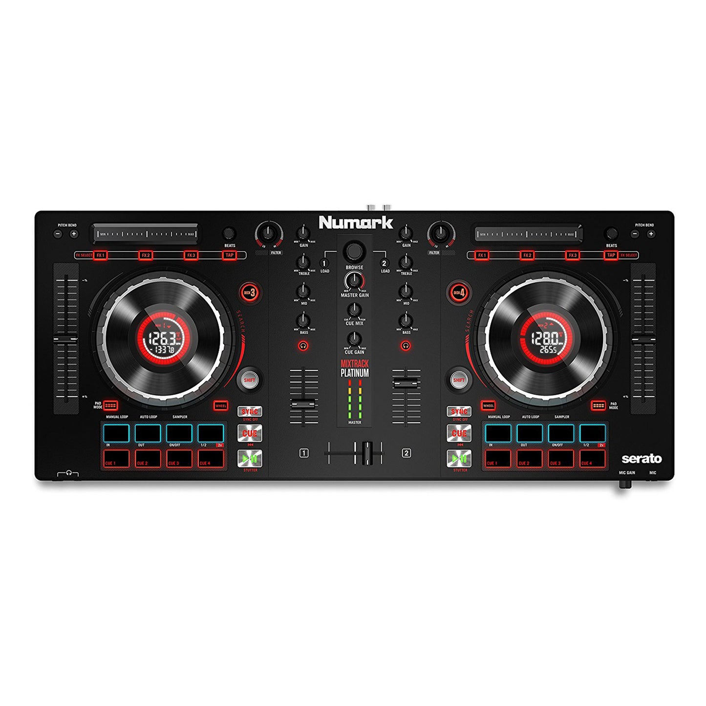 Kit DJ Numark Mixtrack Platinum FX + 2 Casse Alto TX308 - Controller Serato DJ Con Jog Wheel - Foto 10