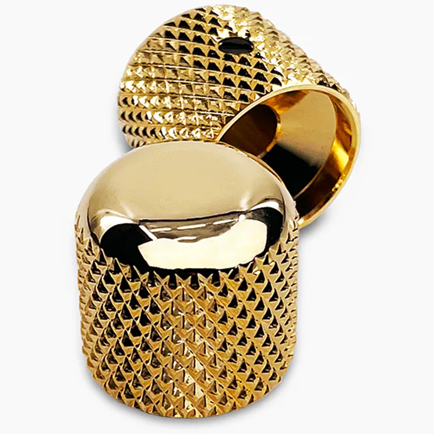 All Parts Metal Dome Knobs Gold 2pk