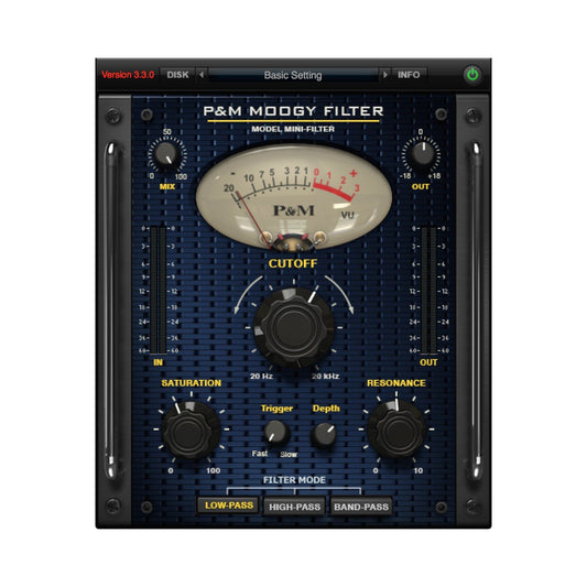 Plug and Mix Moogy Filter Plug-In