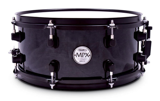 Mapex MPBC3600BMB 6x13 Inch Birch Snare Drum in Transparent Black Finish