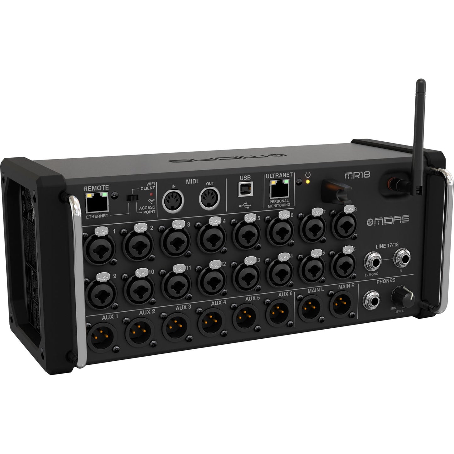Midas MR18 18-Input Digital Mixer for iPad/Android Tablets