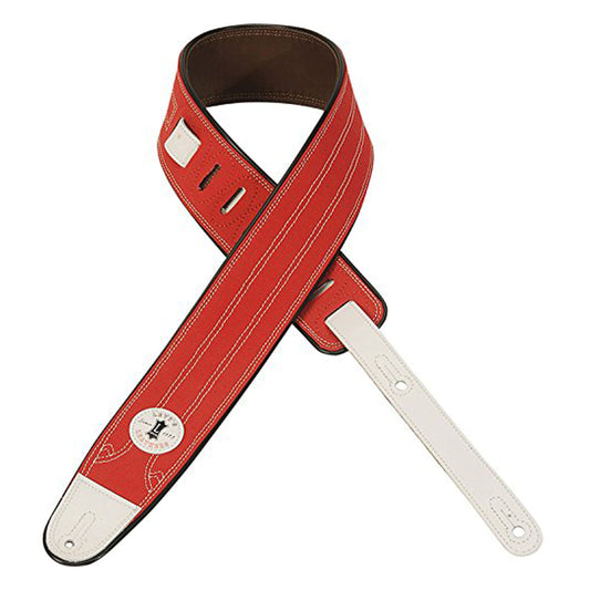 Levy's MRE1CAR 2.5" Canvas Sneaker Shoe Guitar/Bass Strap - Red