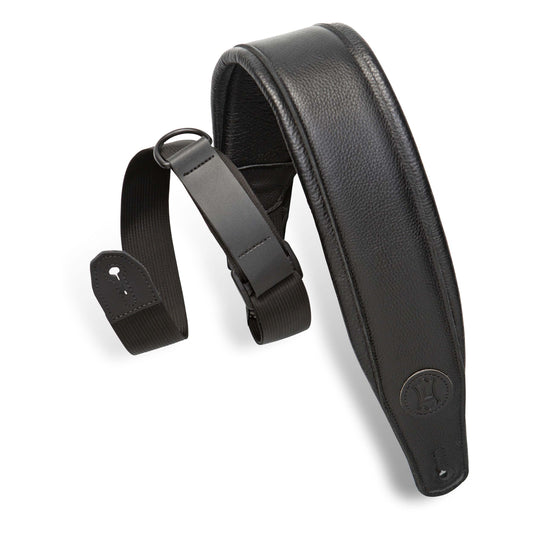 Levys Right Height™ Line Garment Padded Guitar Strap - MRHGP-BLK