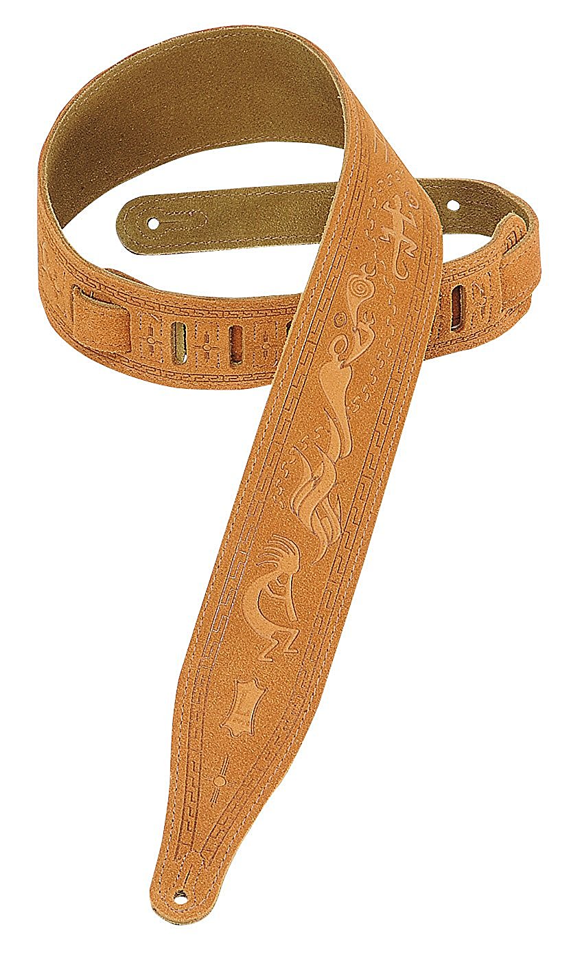 Levy's Leathers 2.5" Suede-Leather Guitar Strap - Honey