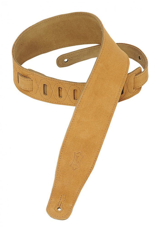 Levys Leathers MS26-HNY 2.5" Suede-Leather Strap - Honey