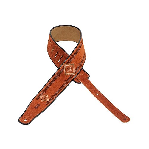 Levys MSS3EP-003 Embroidered Suede Guitar Strap