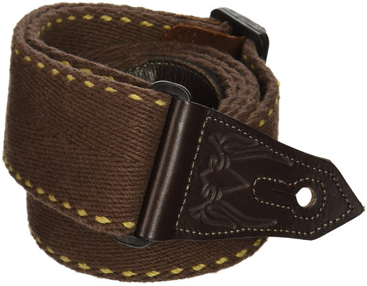Levy's 2" Heavy-Weight Brown Cotton Guitar Strap