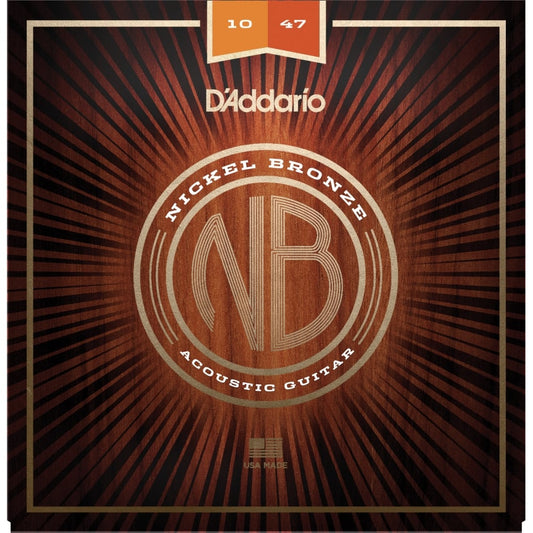 D’addario NB1047 Nickel Bronze extra light Acoustic Guitar Strings - 10-47