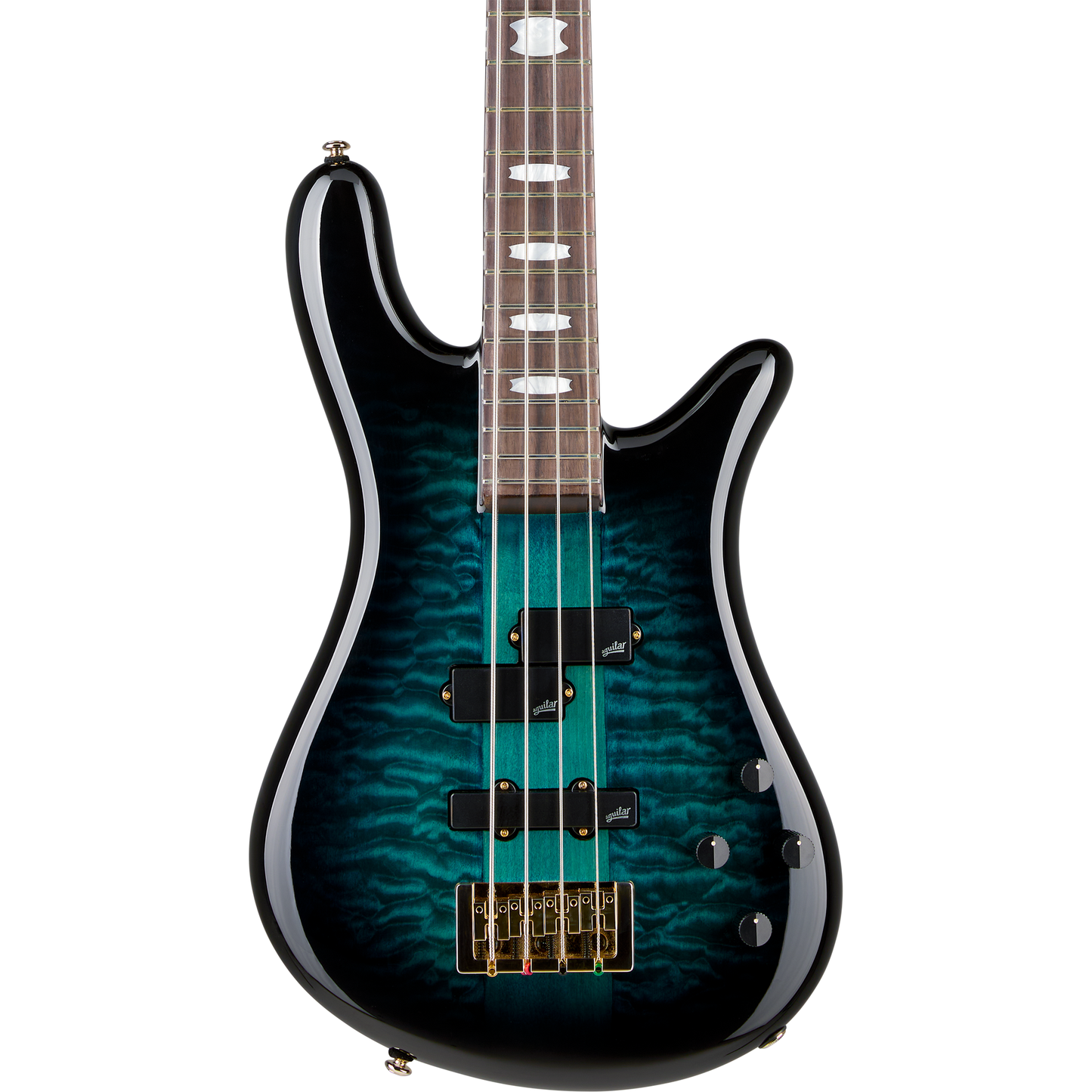 Spector ICON NS-2 Neck Through 4-String Electric Bass - Black and Blue