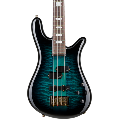 Spector ICON NS-2 Neck Through 4-String Electric Bass - Black and Blue