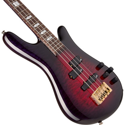Spector ICON NS-2 Neck Through 4-String Electric Bass - Purple Cherry