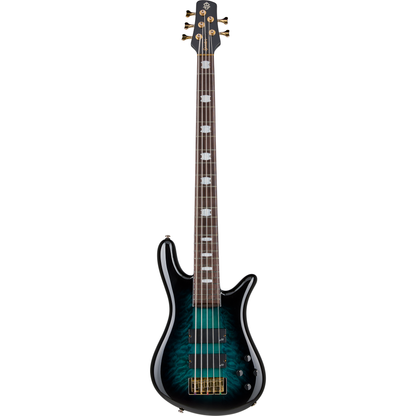 Spector ICON NS-5 Neck Through 5-String Electric Bass - Black and Blue