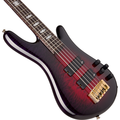 Spector ICON NS-5 Neck Through 5-String Electric Bass - Purple Cherry
