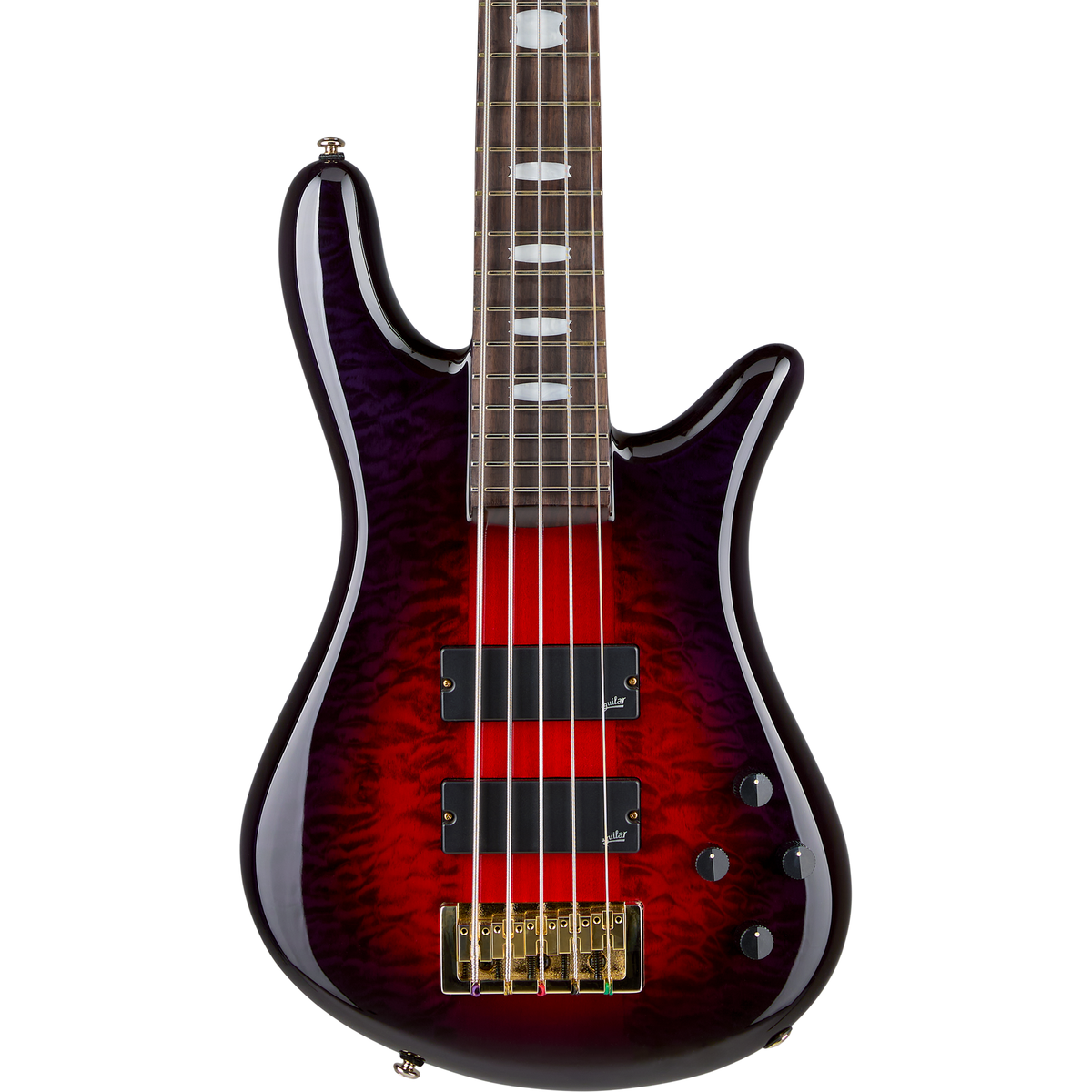 Spector ICON NS-5 Neck Through 5-String Electric Bass - Purple Cherry