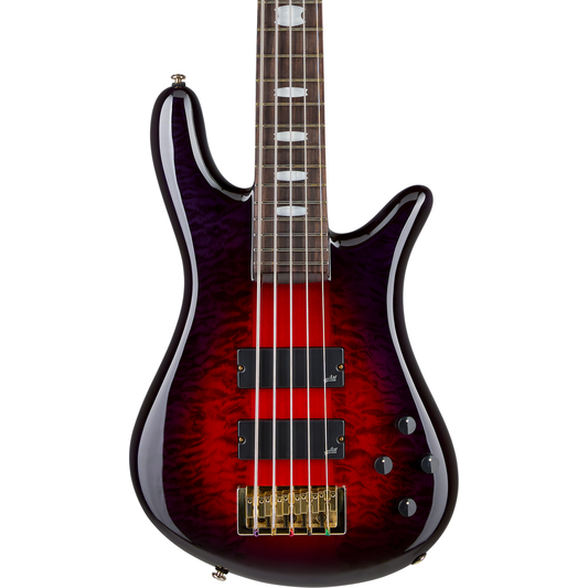 Spector ICON NS-5 Neck Through 5-String Electric Bass - Purple Cherry