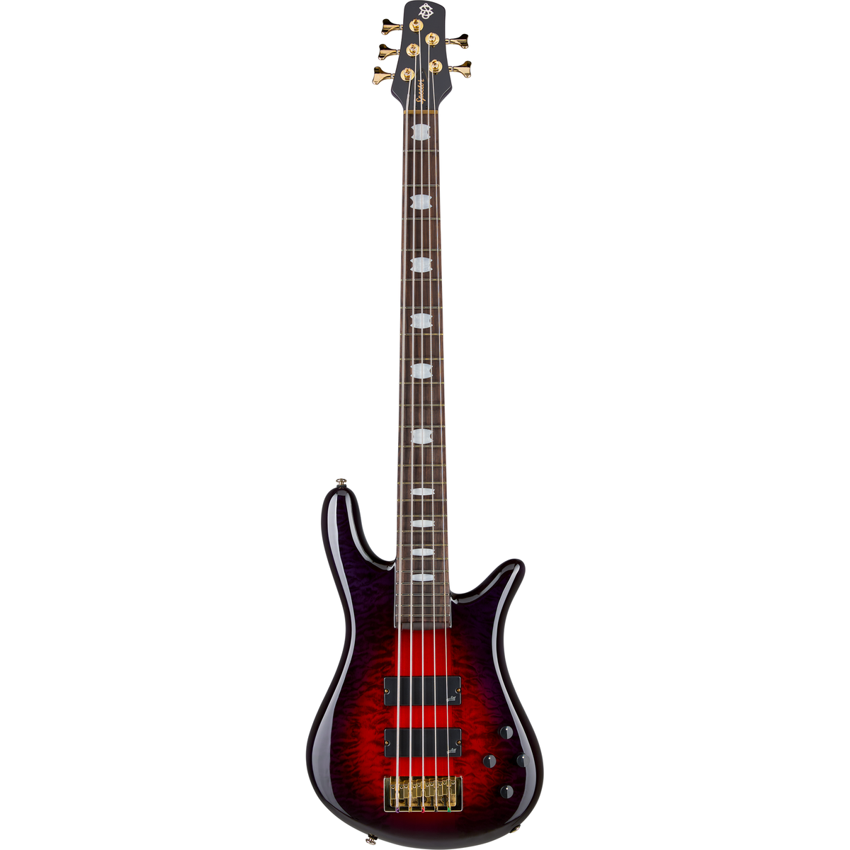 Spector ICON NS-5 Neck Through 5-String Electric Bass - Purple Cherry