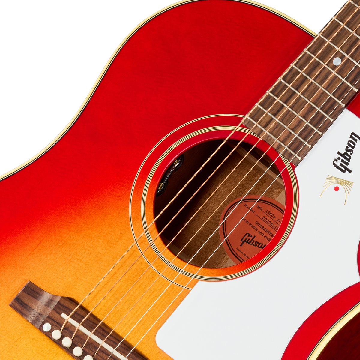 Gibson J-45 60s Original Acoustic Electric Guitar with Fixed Bridge - Vintage Cherry Sunburst