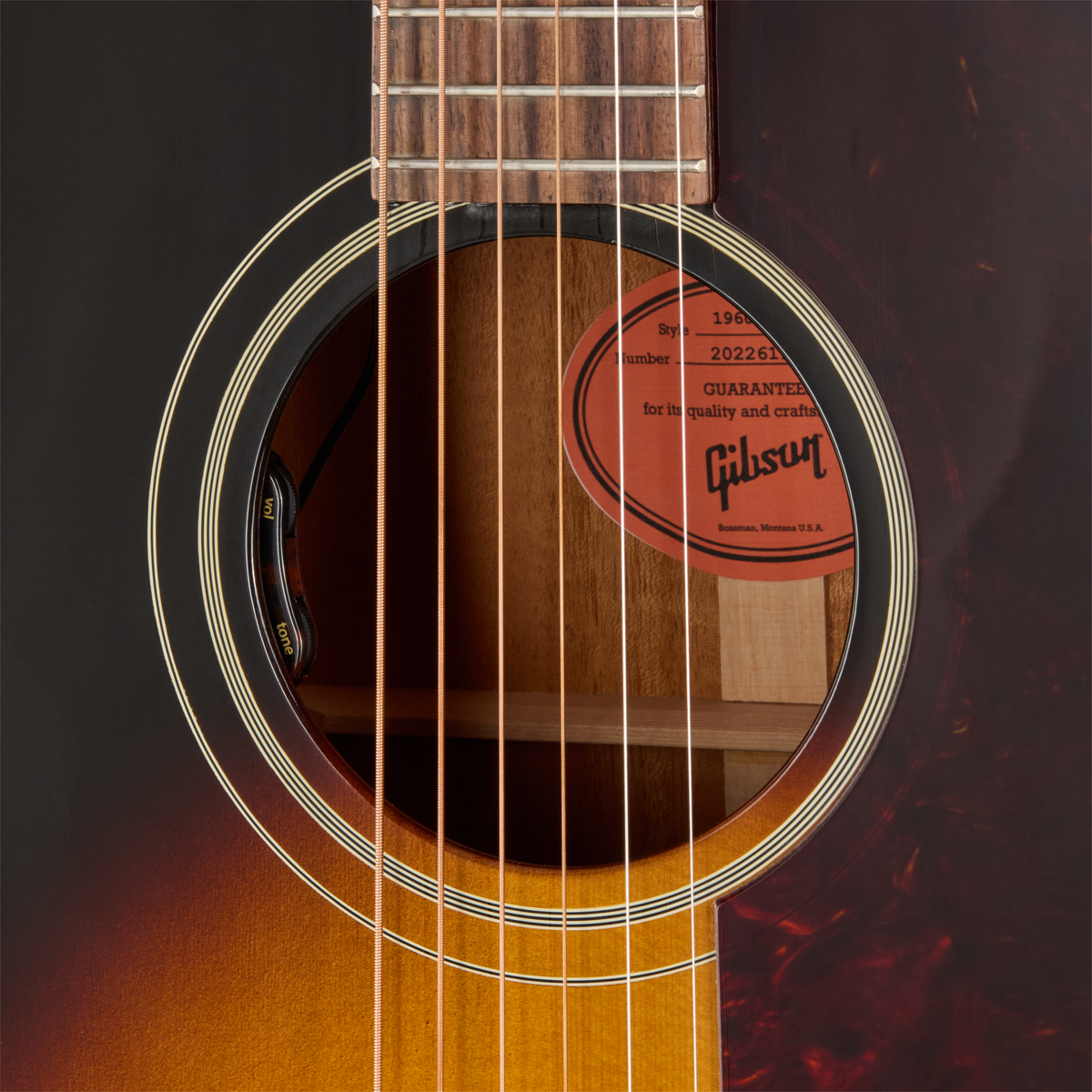 Gibson J-45 60s Original Acoustic Electric Guitar with Fixed Bridge - Vintage Sunburst