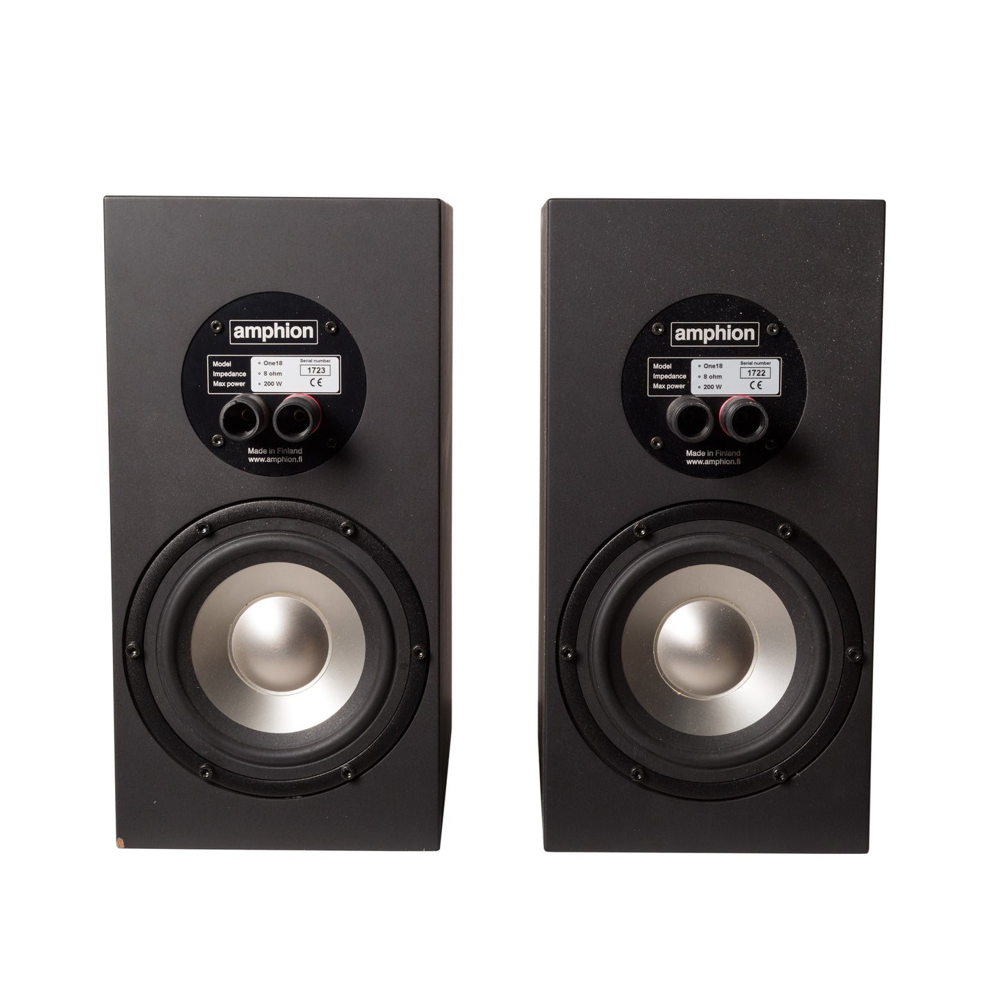 Amphion One18 6.5” Passive Studio Monitors in Black - Pair