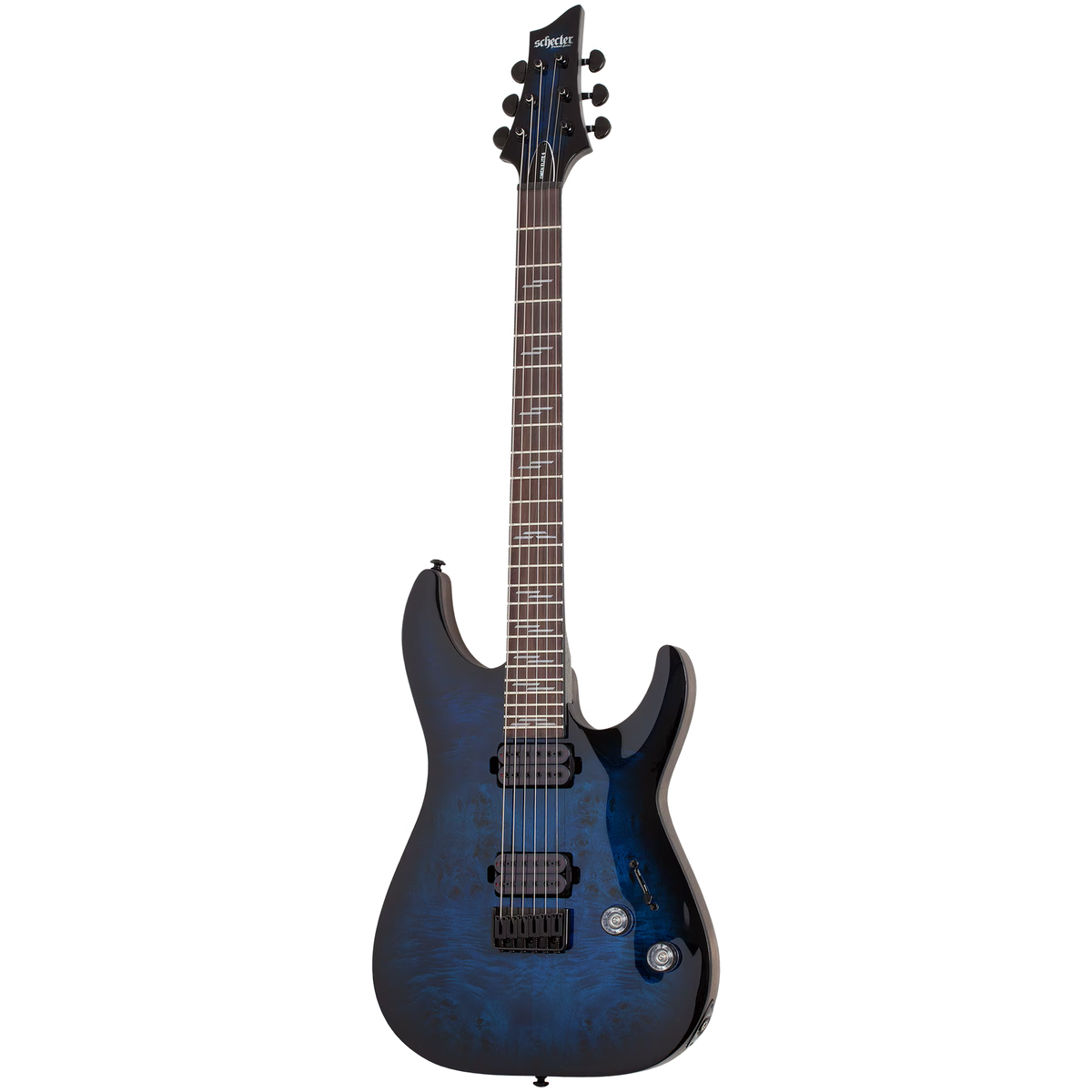 Schecter Omen Elite-6 Electric Guitar - See Thru Blue Burst