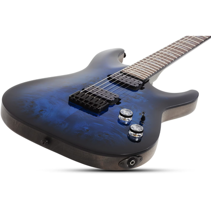 Schecter Omen Elite-6 Electric Guitar - See Thru Blue Burst
