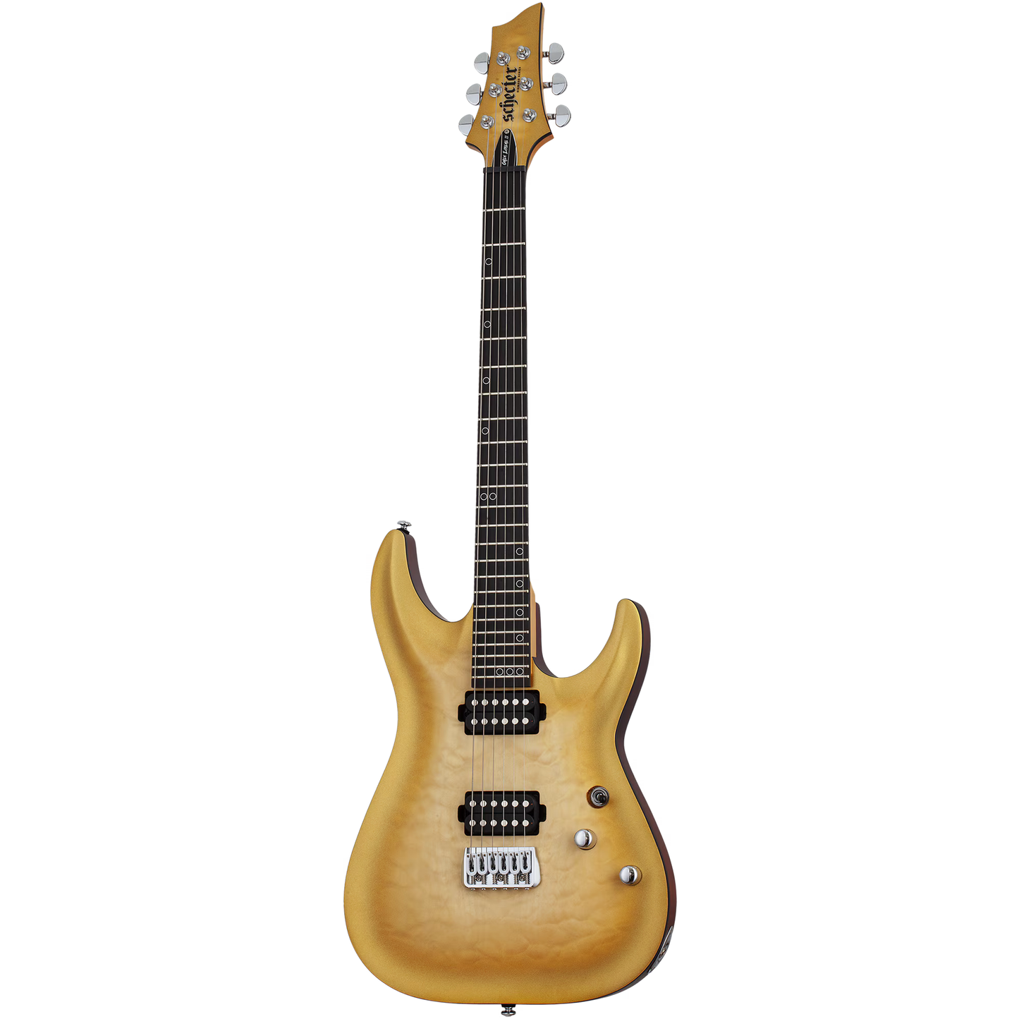 Schecter Omen Extreme-II Quilted Maple Top Electric Guitar - Gold Rush