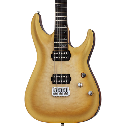 Schecter Omen Extreme-II Quilted Maple Top Electric Guitar - Gold Rush