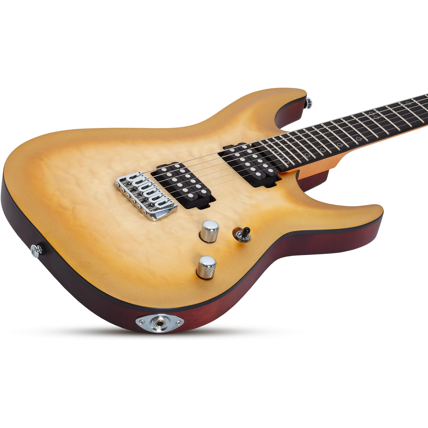 Schecter Omen Extreme-II Quilted Maple Top Electric Guitar - Gold Rush