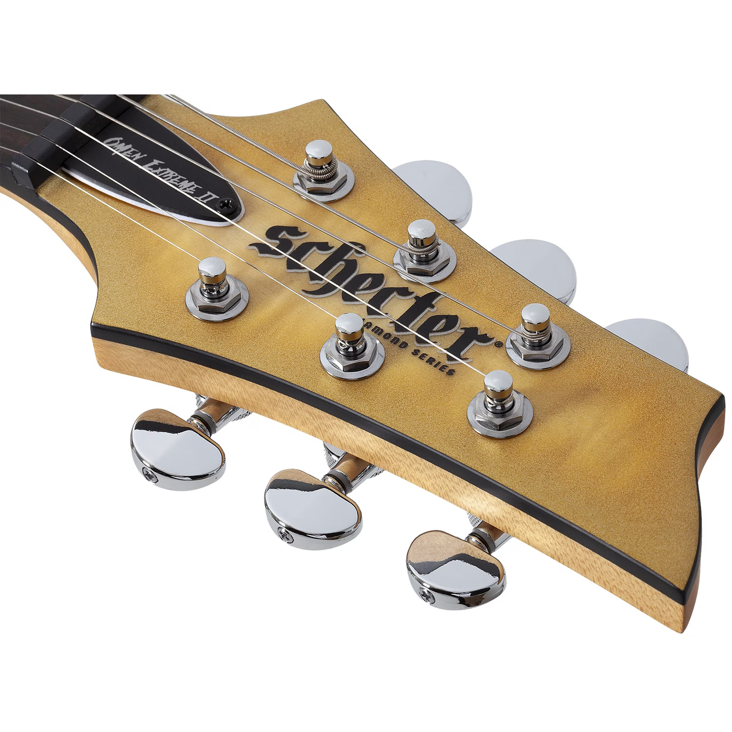 Schecter Omen Extreme-II Quilted Maple Top Electric Guitar - Gold Rush
