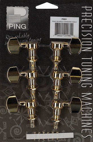 Ping P2651 Individual Geared Tuning Machines, Gold