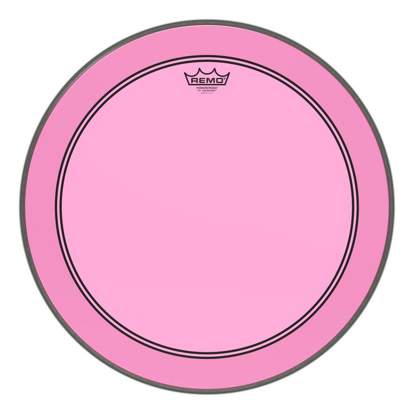Remo Powerstroke P3 Colortone Pink Bass Drum Head 22"