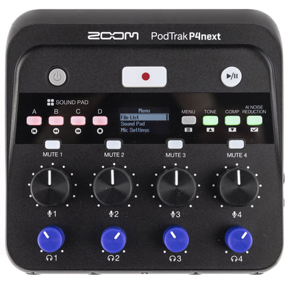 Zoom PodTrak P4next Podcast Recorder