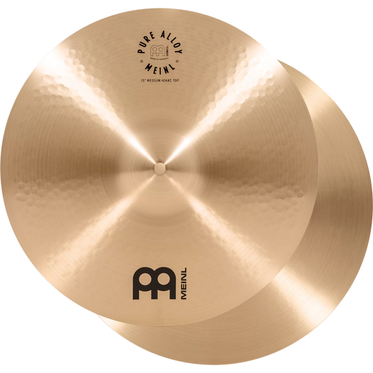 Meinl 15” Pure Alloy Traditional Medium Hi-Hat Cymbals