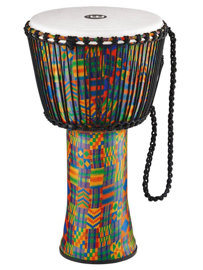Meinl Rope Tuned Djembe with Synthetic Shell and Head 14" Kenyan Quilt
