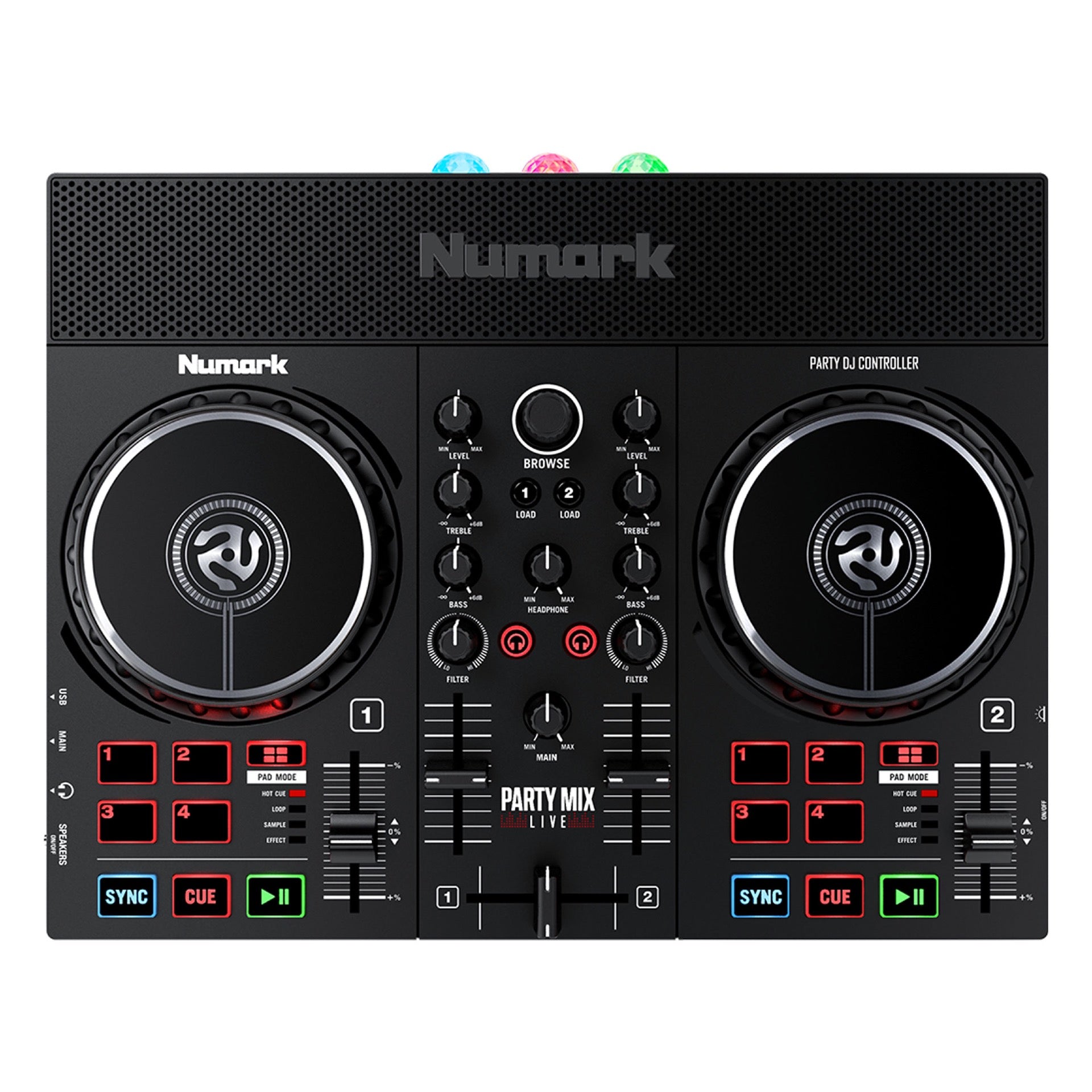 Numark Party Mix Live DJ Controller with Built In Light Show and