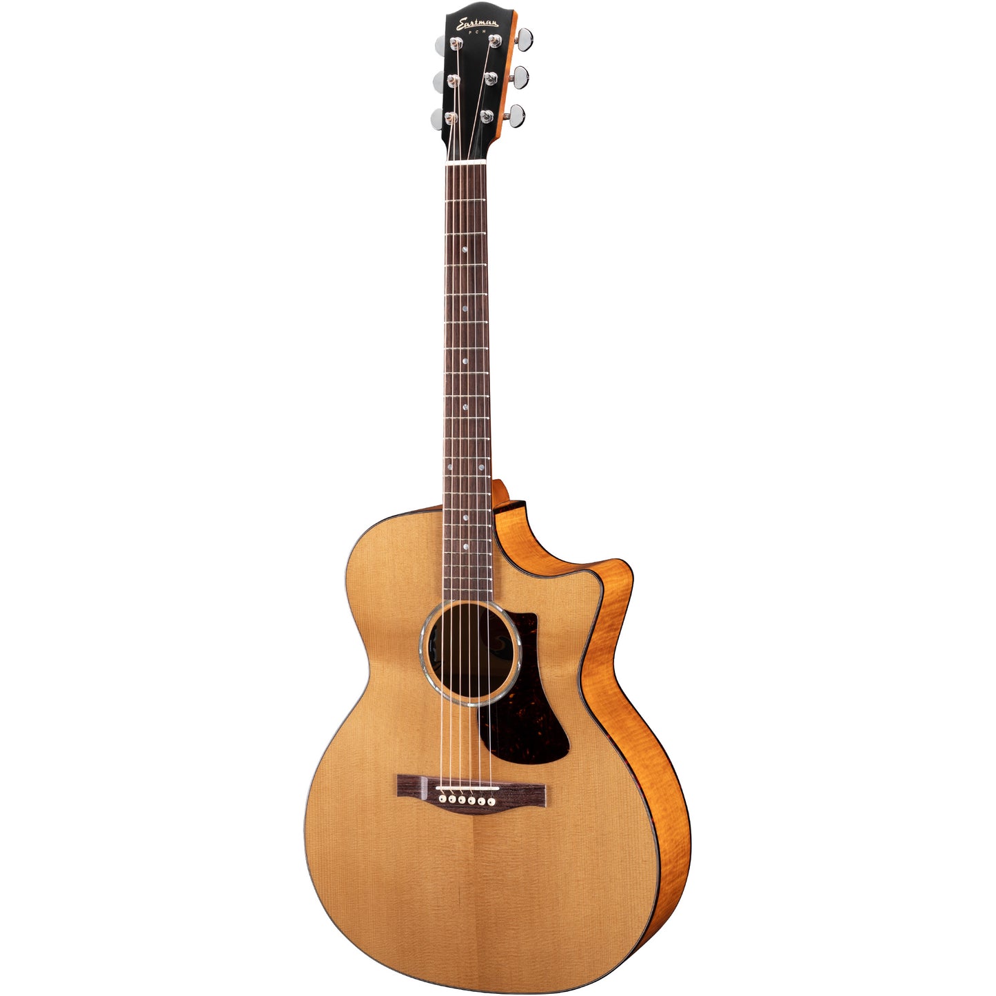 Eastman PCH3-GACE Grand Auditorium Acoustic Electric Guitar - Amberburst