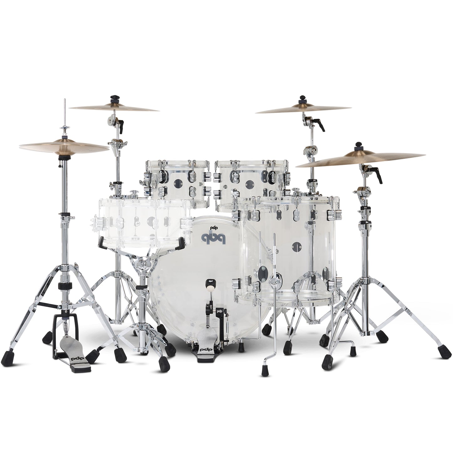 Pacific Drums & Percussion Concept Acrylic 4-Piece Shell Kit