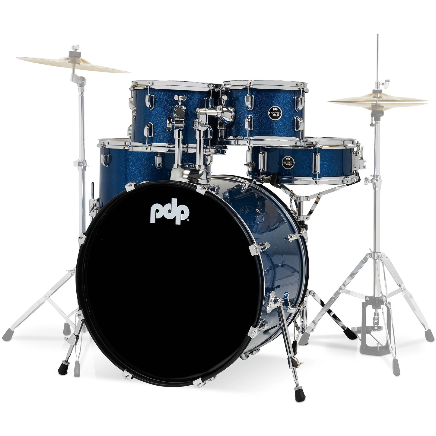 Pacific Drums & Percussion CENTERstage 5-Piece Shell Pack - Royal Blue Sparkle