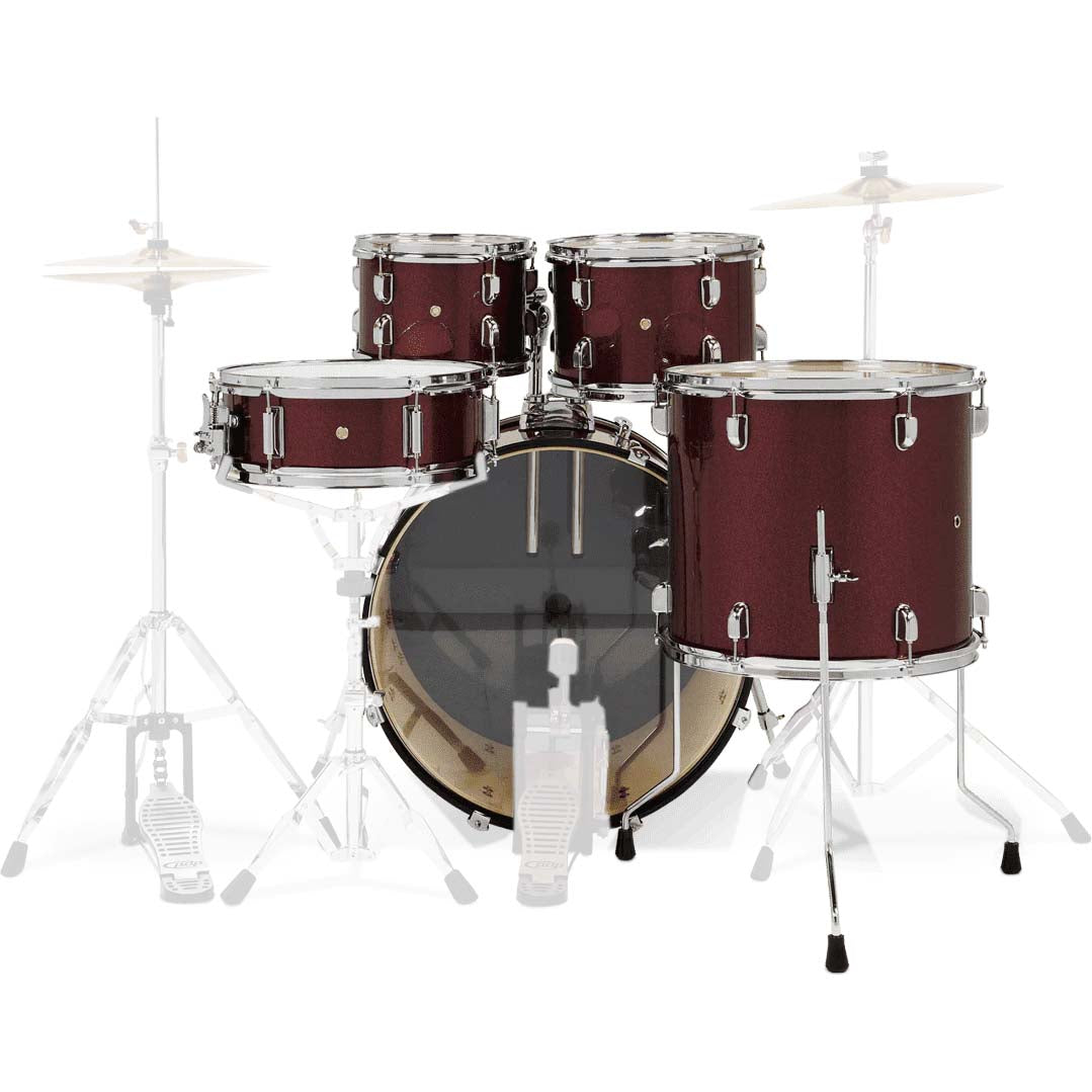 Pacific Drums & Percussion CENTERstage 5-Piece Shell Kit - Ruby Red Sparkle