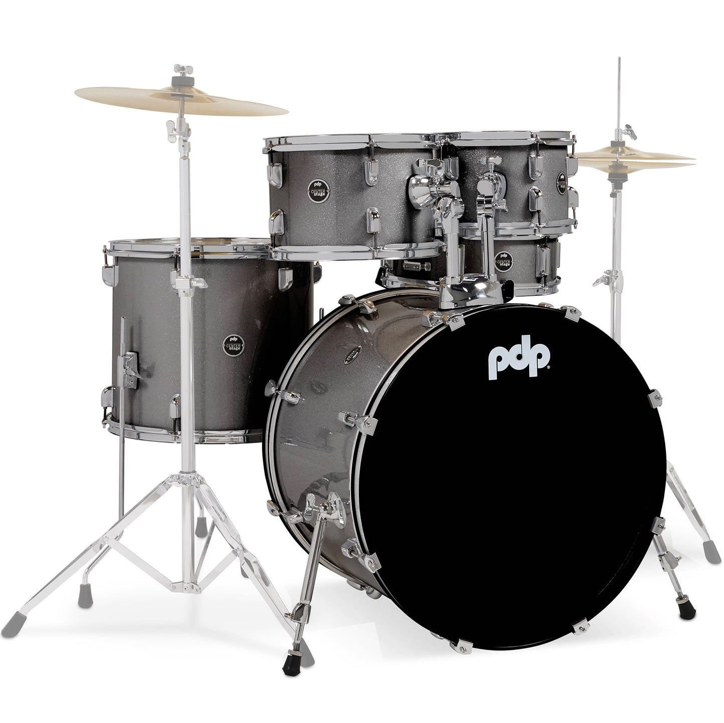 Pacific Drums & Percussion CENTERstage 5-Piece Shell Pack - Silver Sparkle