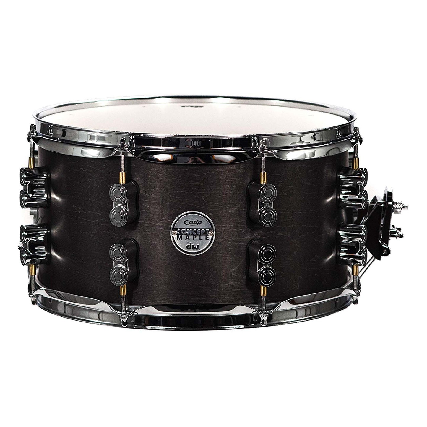 Pacific Drums & Percussion By DW Black Wax Maple Snare Drum 7x13