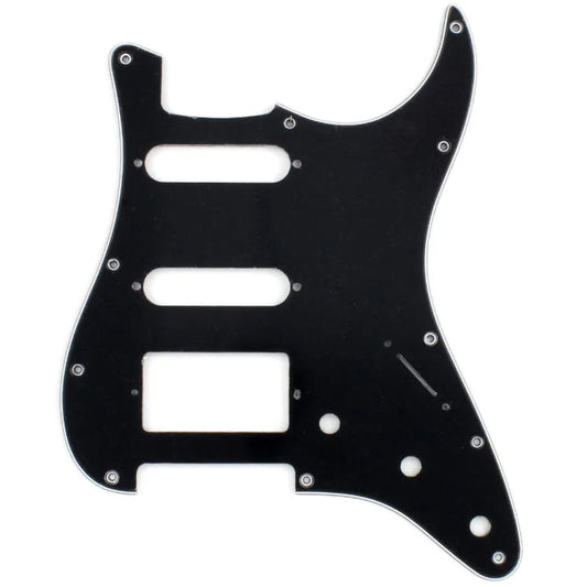 Allparts PG-0995-033 Black Pickguard for Stratocaster 3 Ply - 11hole 1HB 2SC