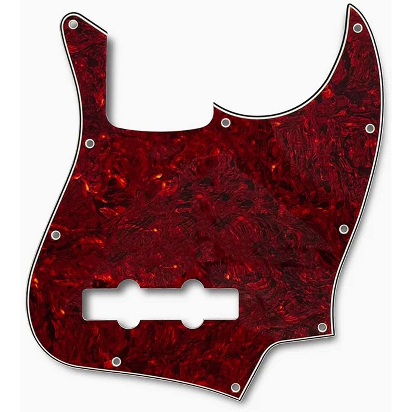 Allparts PG-0755-044 Red Tortoise Pickguard for Jazz Bass 3 Ply