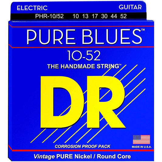 DR Strings Pure Blues Nickel Big N' Heavy Electric Guitar Strings (10-52)
