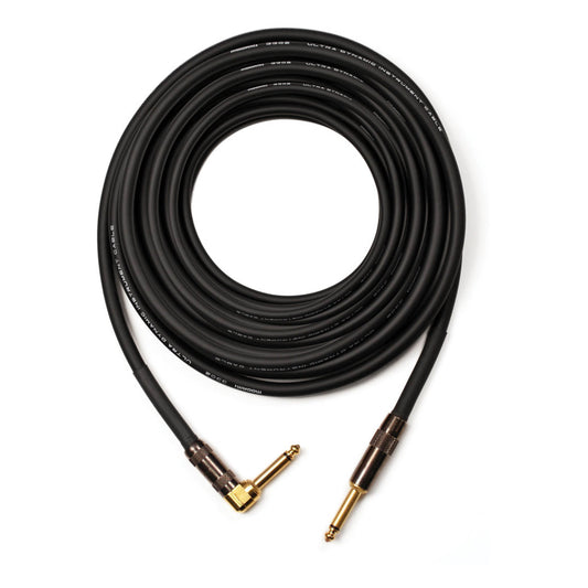 Mogami Platinum TS 1/4"" Male to TS 1/4"" Angled Male Guitar Cable [12' (3.66m)]