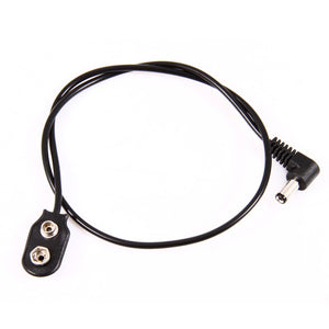 Voodoo Lab Power Supply Cable for Guitar Pedals - Battery Snap w/ Right Angle